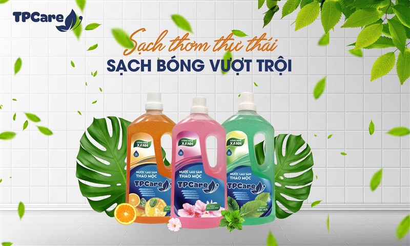 Cùng nước lau sàn thảo mộc TPCare dọn nhà đón tết 