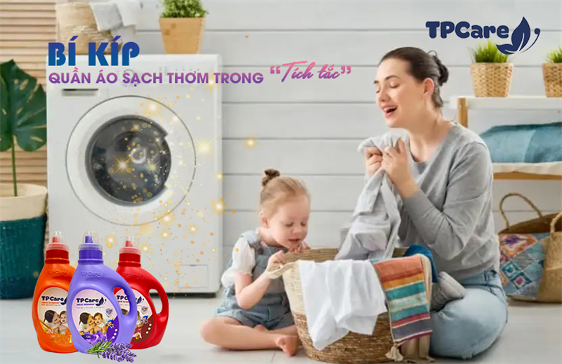 Bí kíp giúp quần áo sạch thơm trong “tích tắc”