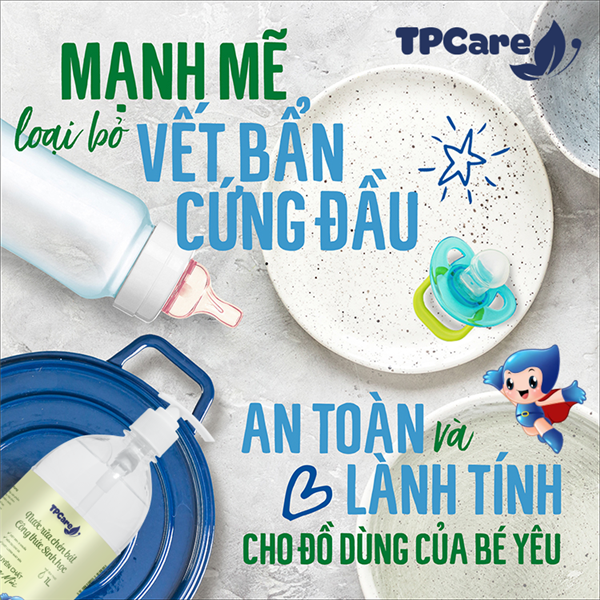 Nước rửa chén TPCare thảo mộc có thực sự an toàn cho trẻ nhỏ?