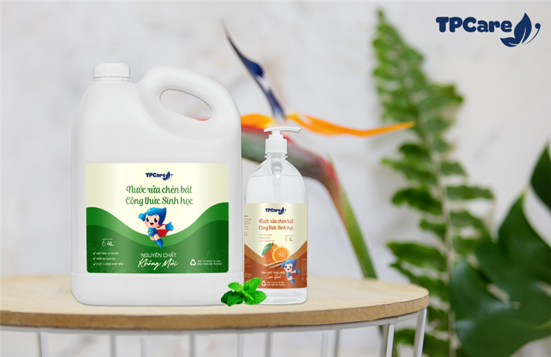 Nước rửa chén bát đậm đặc TPCare tinh dầu thảo mộc