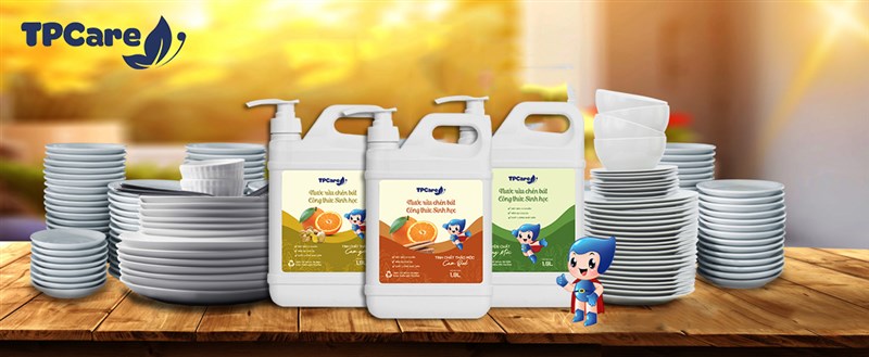 Các loại nước rửa chén TPCare làm sạch tốt và an toàn