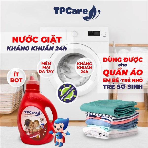Sức mạnh khử mùi hôi từ nước giặt xả TPCare đánh bay mùi khó chịu