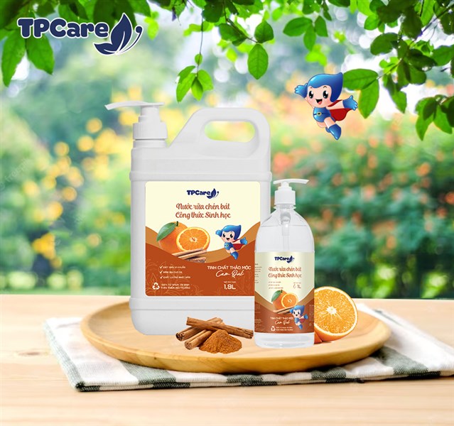 Sạch chén dĩa, an toàn da tay với nước rửa chén TPCare