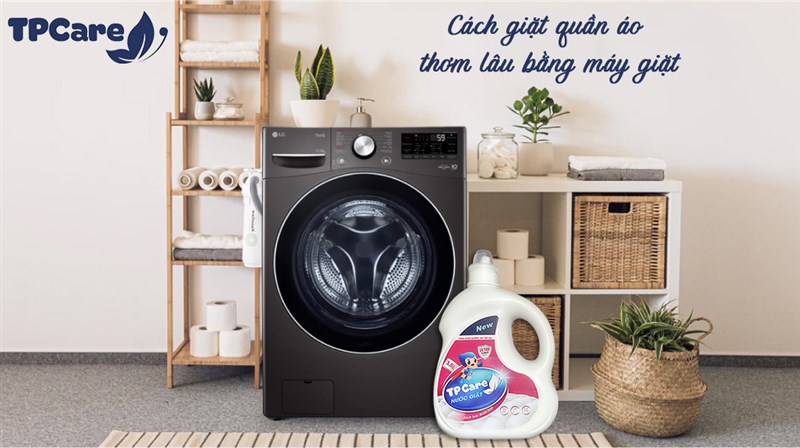 Cách giặt quần áo thơm lâu bằng máy giặt