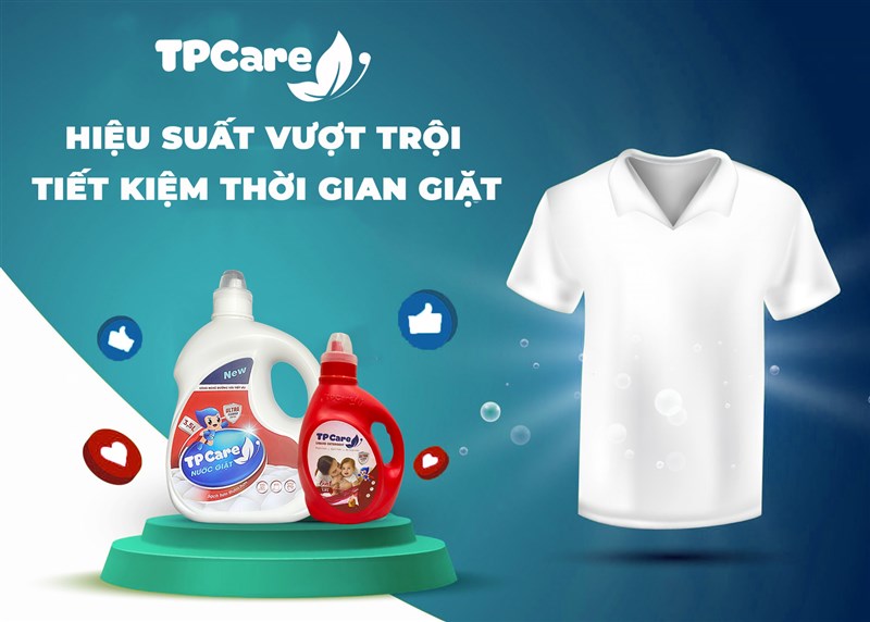 Nước giặt xả TPCare đánh bay vết ố vàng trên cổ áo hiệu quả