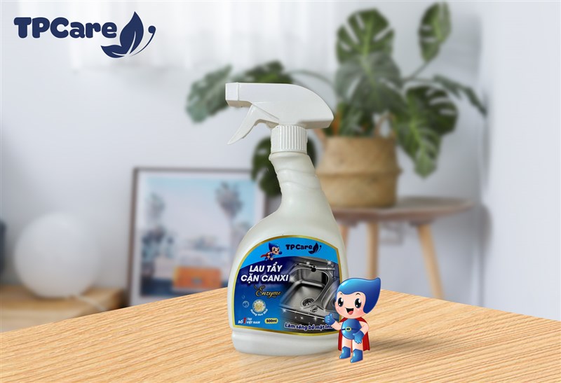 Dung dịch tẩy cặn canxi TPCare làm sạch vật dụng inox tẩy rỉ sét hiệu quả