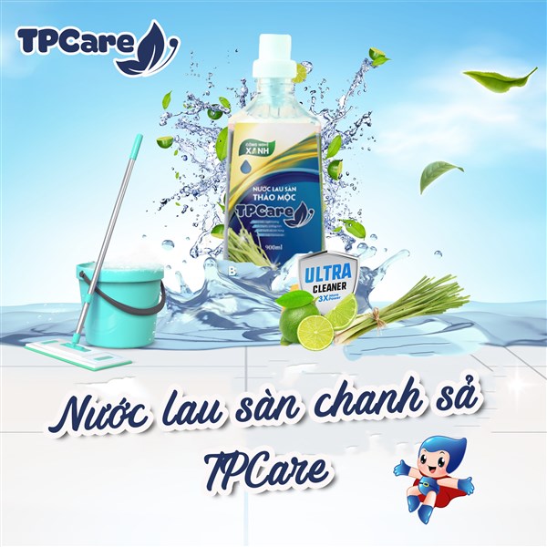 Cách lau nhà bằng nước lau sàn TPCare giúp nhà sạch bóng và lưu hương lâu hơn