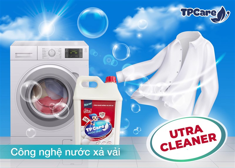 TPCare nước giặt xả đậm đặc biến áo sơ mi ố vàng trở nên rực rỡ 