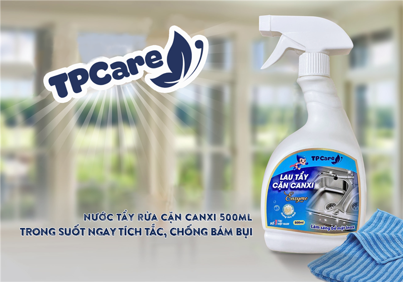 Sáng bóng, bật tông với nước tẩy rửa cặn canxi TPCare