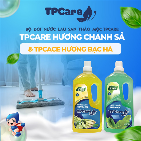 "Bước chân nhẹ nhàng, sàn nhà phát sáng" - Sử dụng nước lau sàn thảo mộc TPCare 