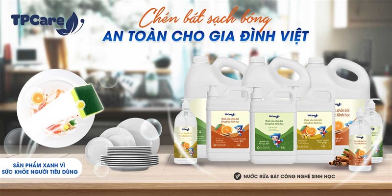 Nước rửa bát công nghệ sinh học - Bí quyết tạo nên bữa tiệc xuân hấp dẫn