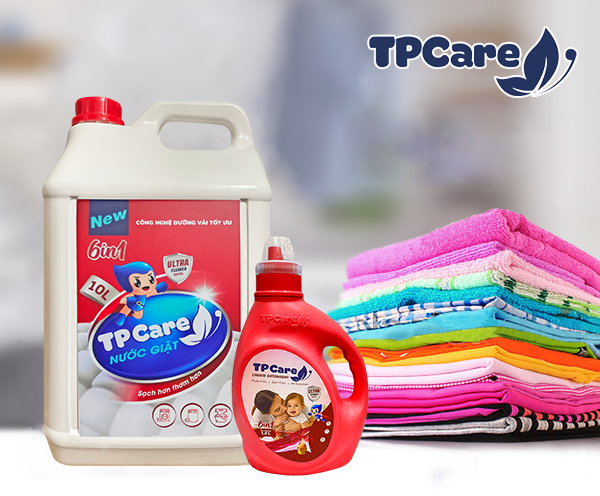 Chinh phục mọi vết bẩn cứng đầu với nước giặt xả TPCare