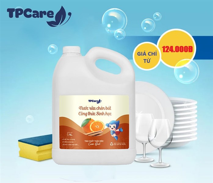 Đánh bay mọi loại dầu mỡ với nước rửa bát TPCare