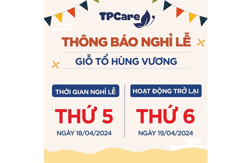 Thông Báo Nghỉ Lễ Giỗ Tổ Hùng Vương năm 2024