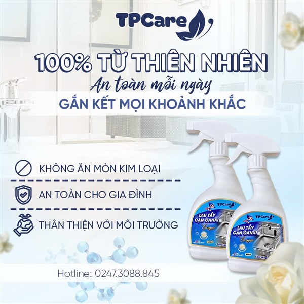 Hướng dẫn tẩy cặn canxi trên bề mặt gạch men và kính nhà tắm