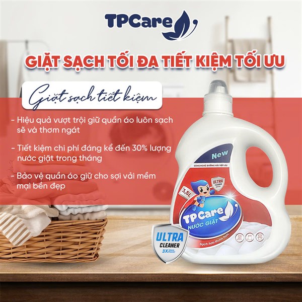 5 mẹo giặt quần áo không nhăn với nước giặt xả TPCare