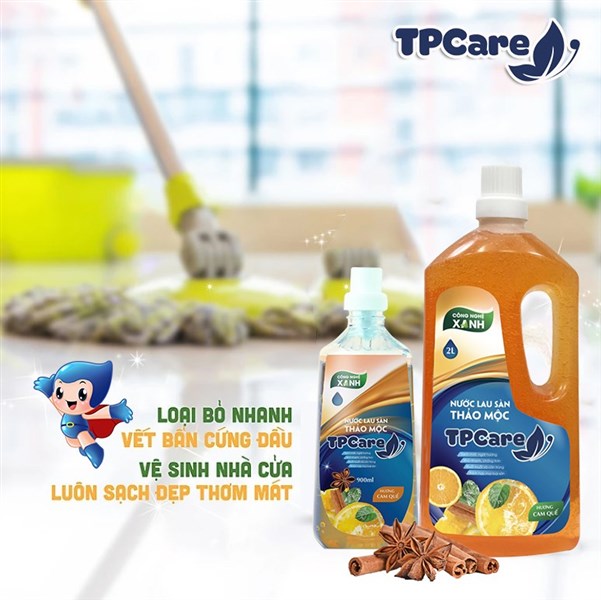 Nhẹ gánh dọn nhà ngày Tết nhờ nước lau sàn thảo mộc TPCare
