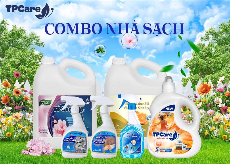 Combo sản phẩm làm sạch nhà cửa toàn diện cho gia đình có trẻ nhỏ