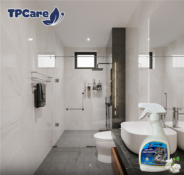 Nước tẩy cặn TPCare có làm hư bề mặt gạch, sứ không?