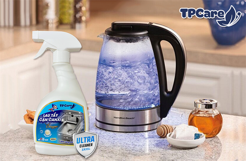Hướng dẫn tự vệ sinh máy pha cà phê, ấm nước bằng dung dịch tẩy rửa cặn canxi TPCare