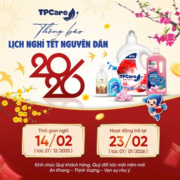 Thông báo lịch nghỉ Tết Nguyên Đán năm 2026