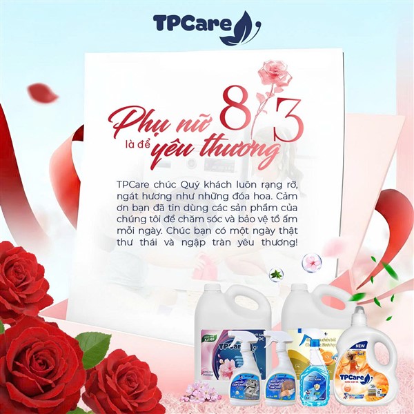 TPCare Chúc Mừng Ngày Quốc Tế Phụ Nữ 8/3