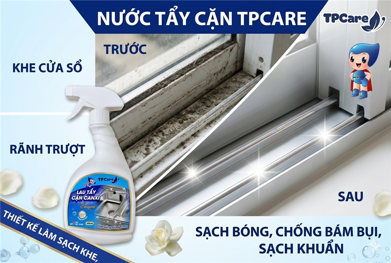 Tuyệt chiêu làm sạch khe cửa sổ, rãnh trượt bám bụi dày đặc.