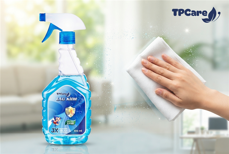 Lau kính dễ dàng, sạch không tì vết cùng nước lau kính TPCare