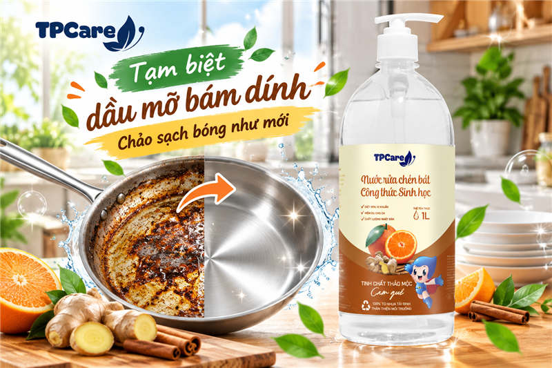 Vì sao chảo chống dính rửa xong vẫn còn cảm giác nhờn ở bề mặt?
