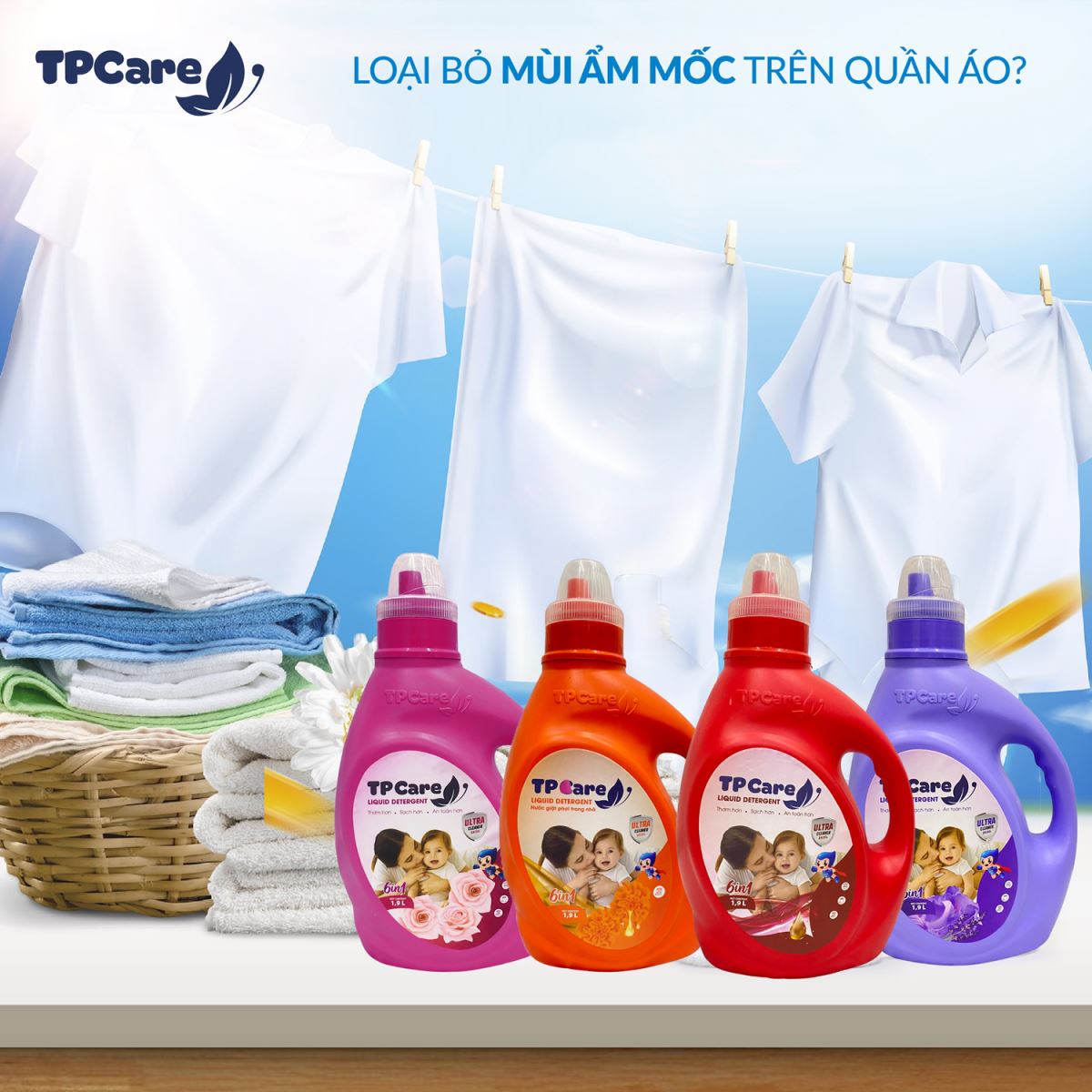 Tại sao nước giặt xả TPCare lại giúp quần áo mềm mại hơn sau khi giặt?