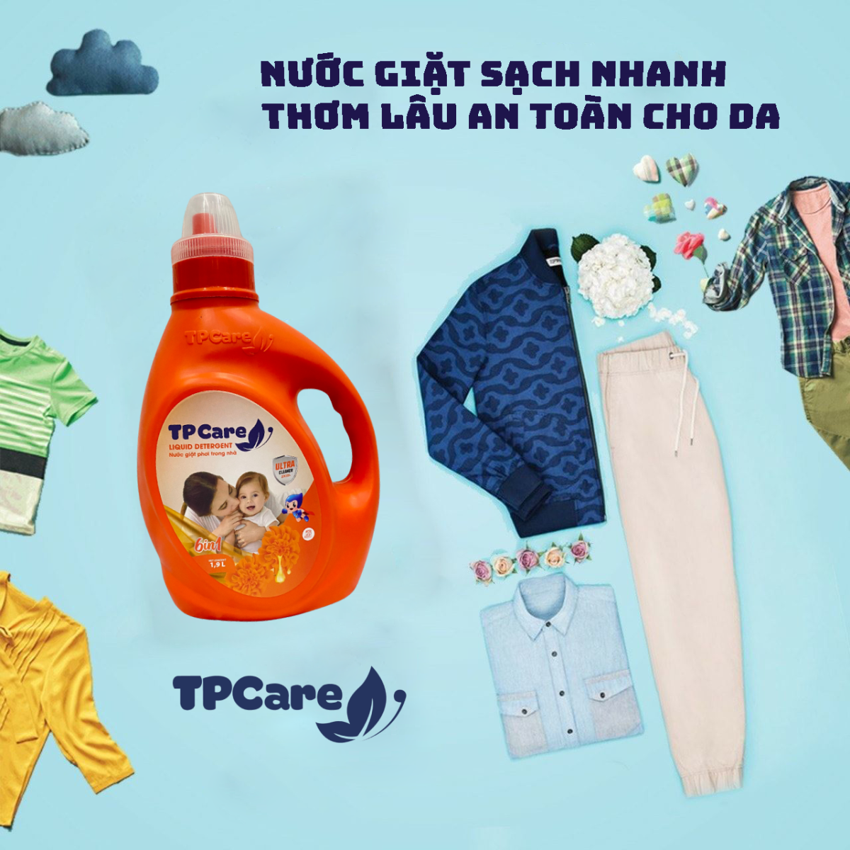 Tại sao nước giặt xả TPCare lại giúp quần áo mềm mại hơn sau khi giặt?