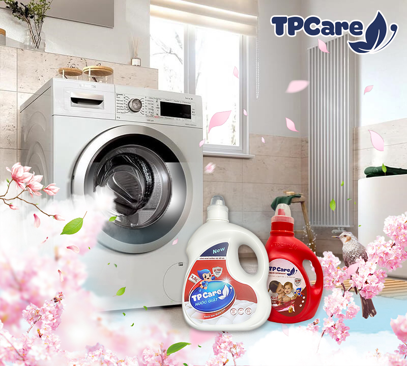 Nước giặt xả TPCare chuyên dụng cho máy giặt cửa trước