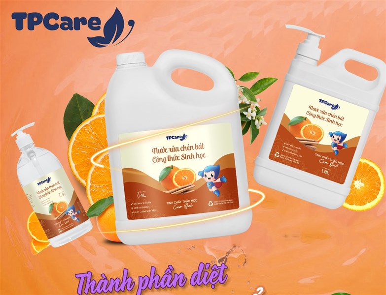 Chén đĩa sạch bong, không lo hóa chất với TPCare dịu nhẹ