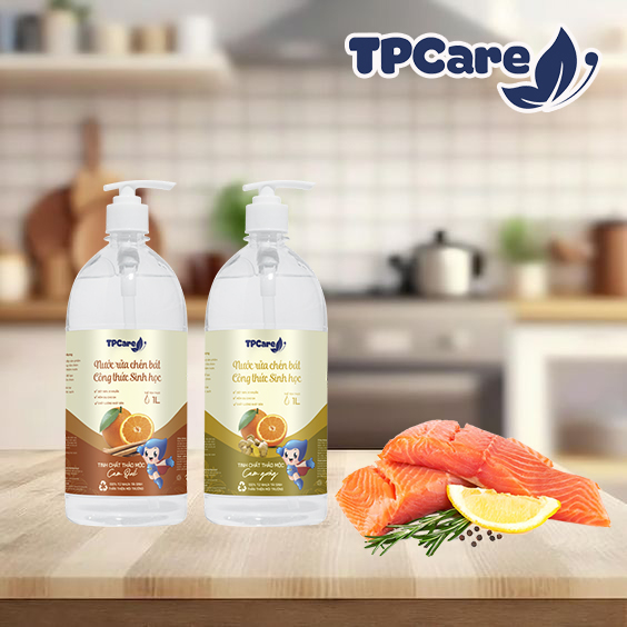 Sạch sẽ và an toàn với nước rửa bát công nghệ sinh học TPCare