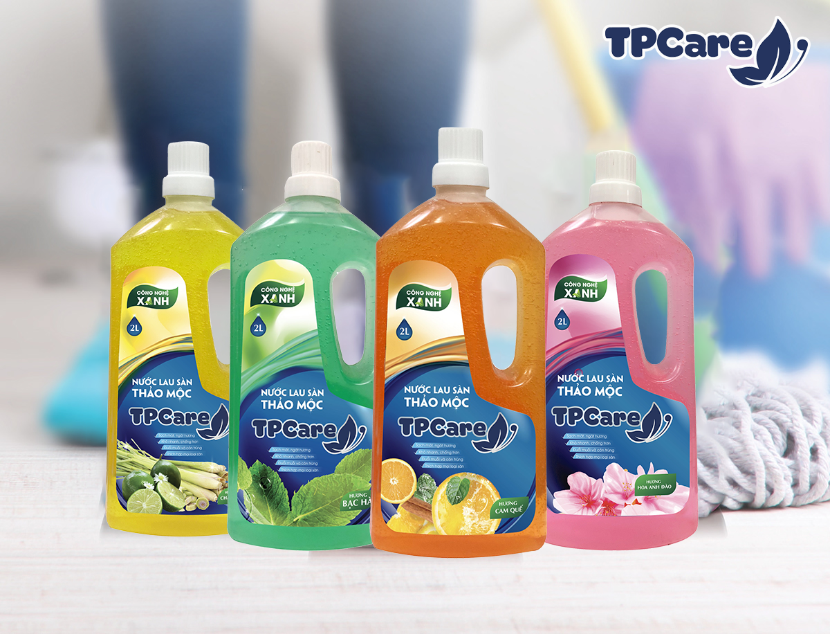Nước lau sàn thảo mộc TPCare - Hương thơm dễ chịu, hiệu quả làm sạch cao