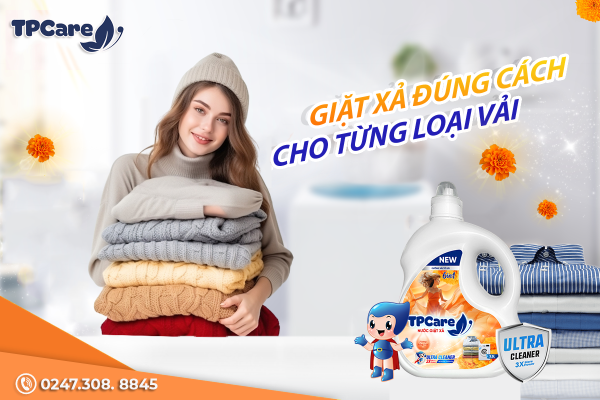Áo quần mềm mại, tỏa hương dễ chịu nhờ nước giặt xả TPCare