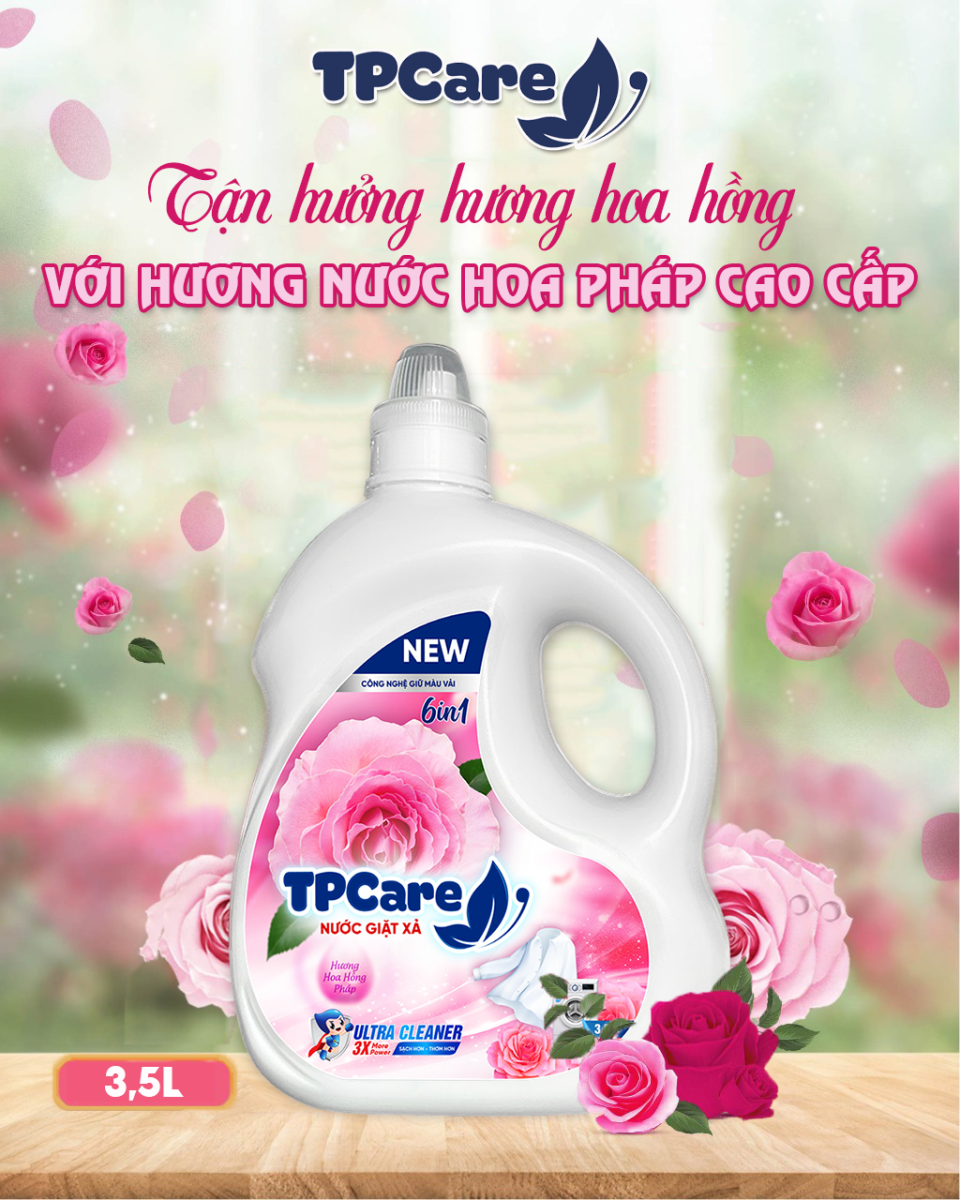 Áo quần mềm mại, tỏa hương dễ chịu nhờ nước giặt xả TPCare