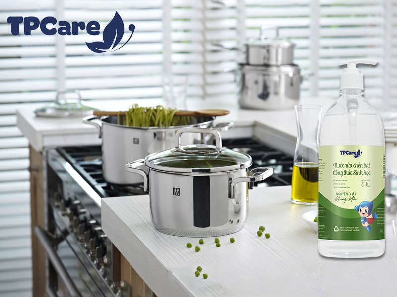 Làm sạch chén đĩa một cách hoàn hảo với nước rửa bát TPCare