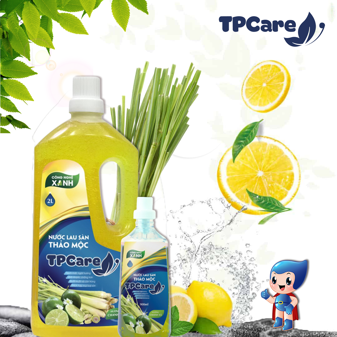 Nước lau sàn TPCare diệt sạch vi khuẩn, nhà thơm mát suốt 24h