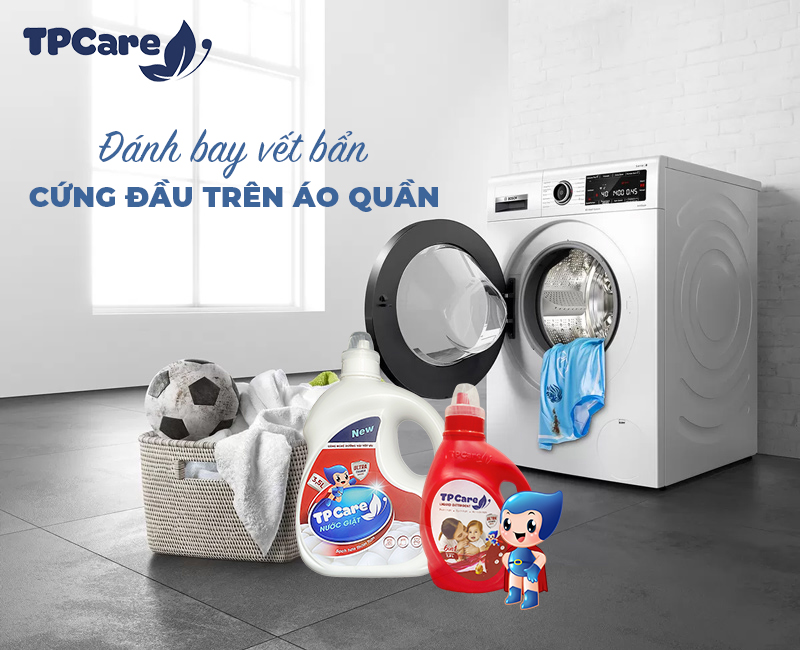 Nước giặt xả TPCare chuyên dụng cho máy giặt cửa trước