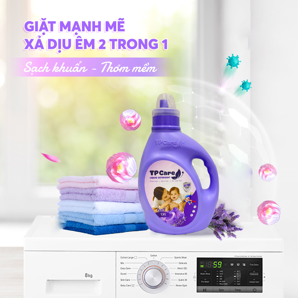 Tại sao nước giặt xả TPCare lại giúp quần áo mềm mại hơn sau khi giặt?