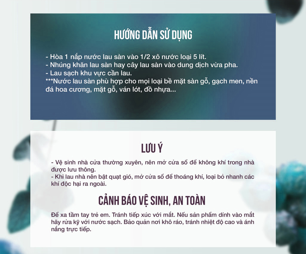 Lau sàn sạch bóng, đuổi côn trùng hiệu quả với nước lau sàn TPCare