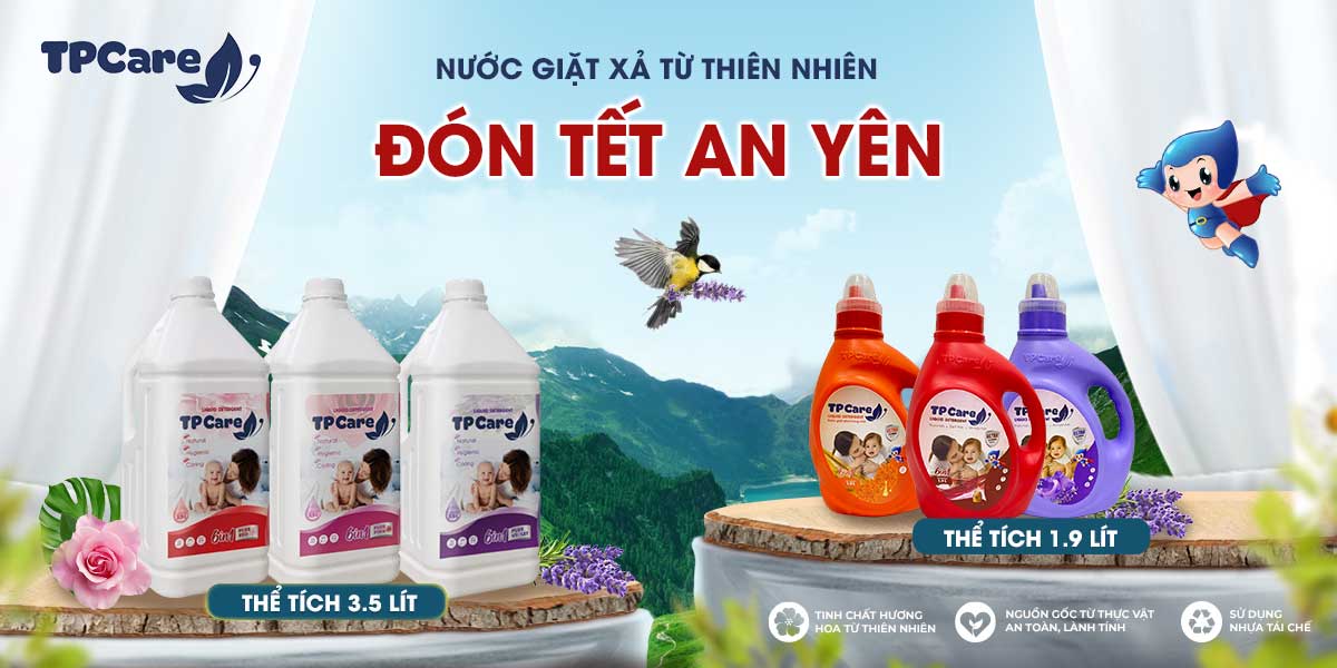 Nước giặt TPCare 6in1 "chân ái" dành cho máy giặt