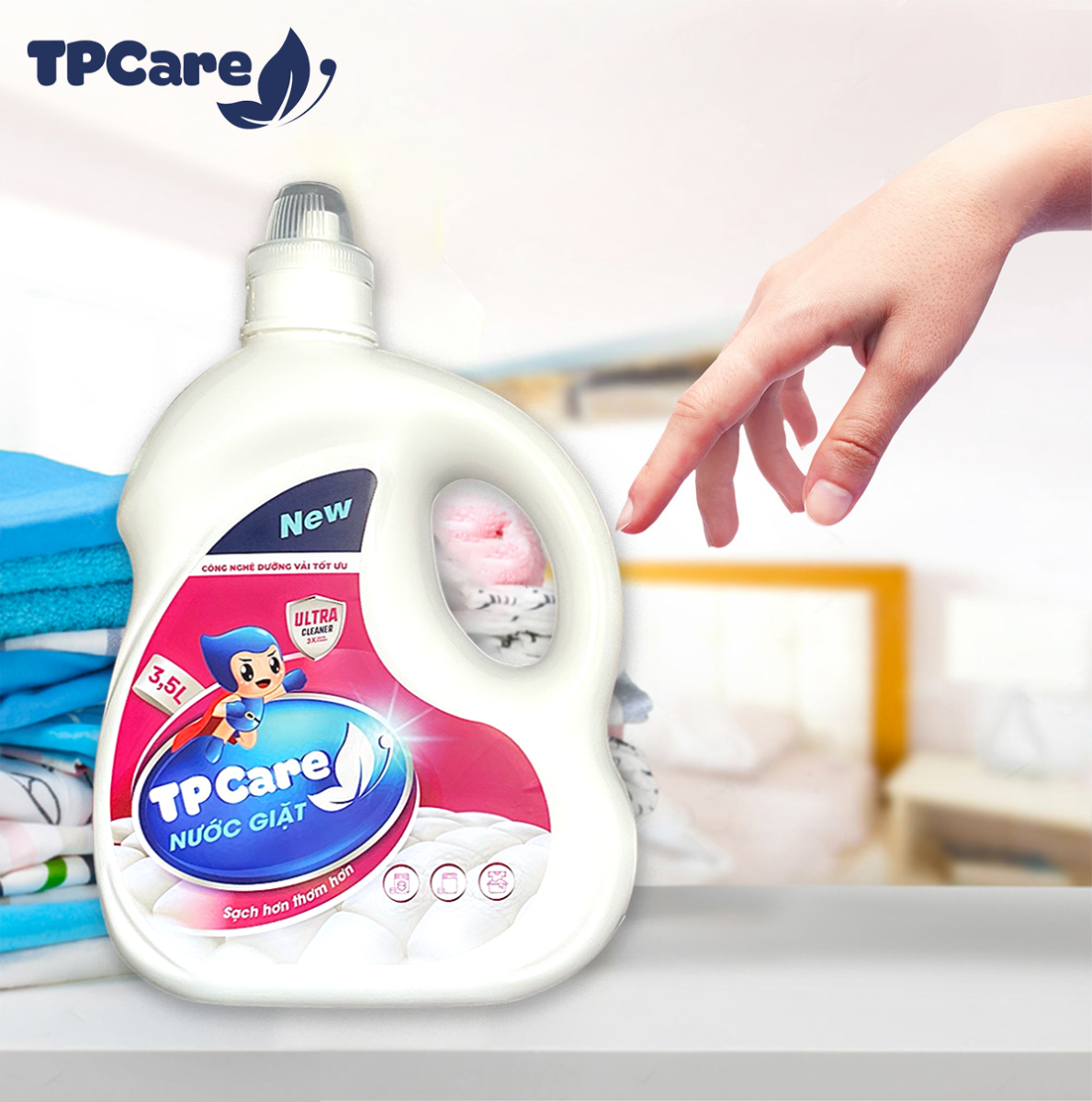 Một nắp nước giặt xả TPCare bằng bảo nhiều ml? Cách tính liều lượng phù hợp khi giặt