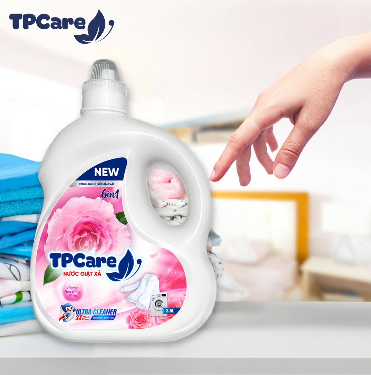 Áo quần mềm mại, tỏa hương dễ chịu nhờ nước giặt xả TPCare