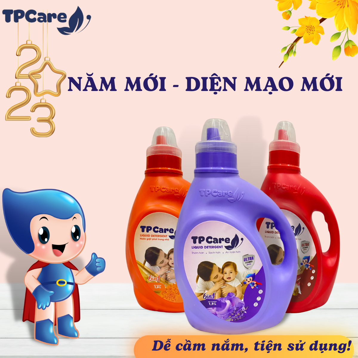 6 lợi ích khi sử dụng nước giặt TPCare 6in1 cho gia đình