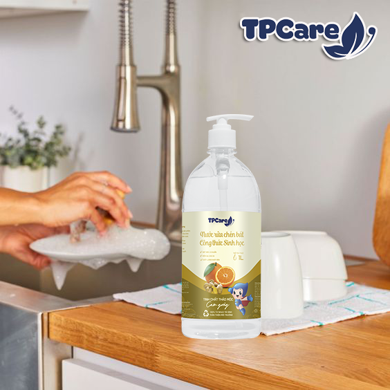 Chén đĩa sạch bong, không lo hóa chất với TPCare dịu nhẹ