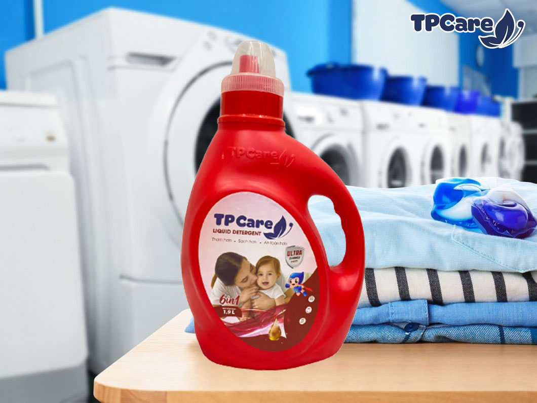 Nước giặt xả TPCare chuyên dụng cho tiệm giặt ủi sạch, thơm lâu