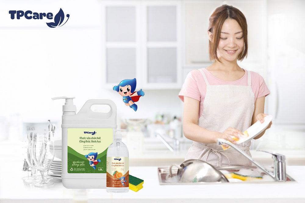 Nước rửa bát TPCare - Đảm bảo sạch sẽ và không để lại mùi