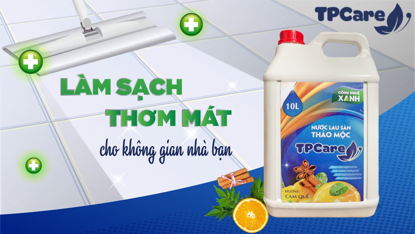 Nước lau sàn thảo mộc có dùng được trong phòng tắm không?
